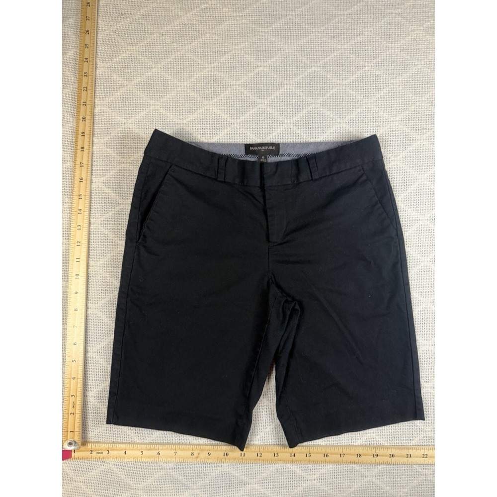 🖤 Banana Republic Tailored Black Bermuda Shorts – Women's Size 0 🖤